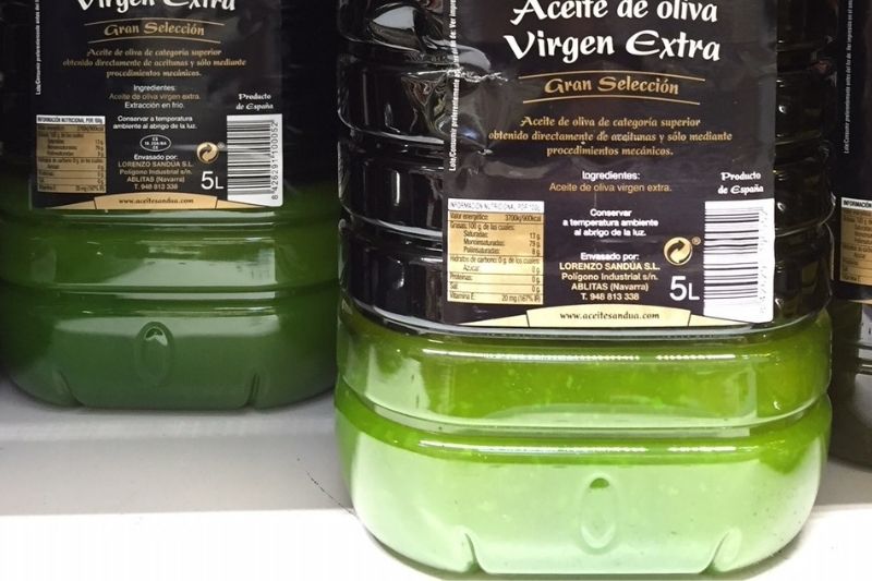 El aceite de oliva también se congela