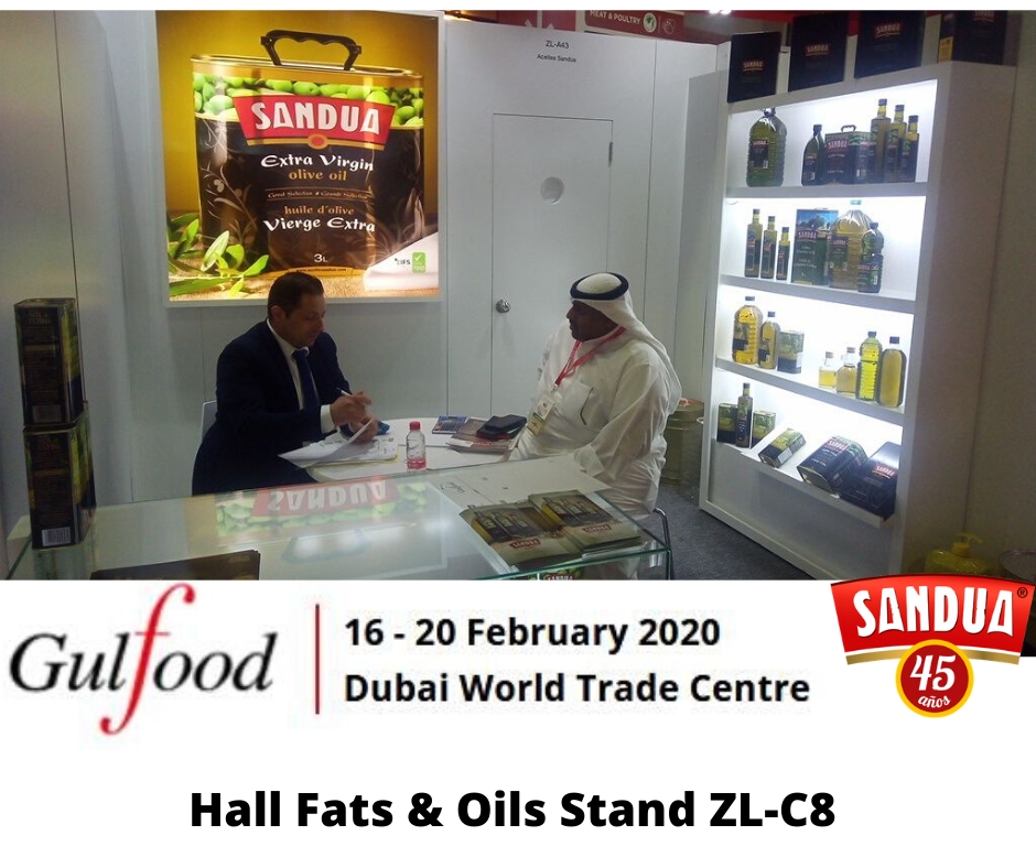 Sandua will make their new oils public in Gulfood 2020